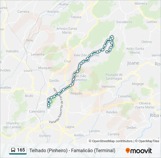 165  Line Map