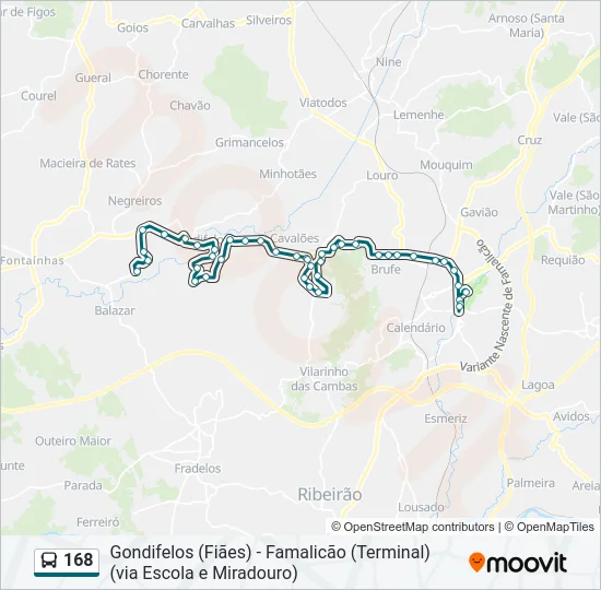 168  Line Map
