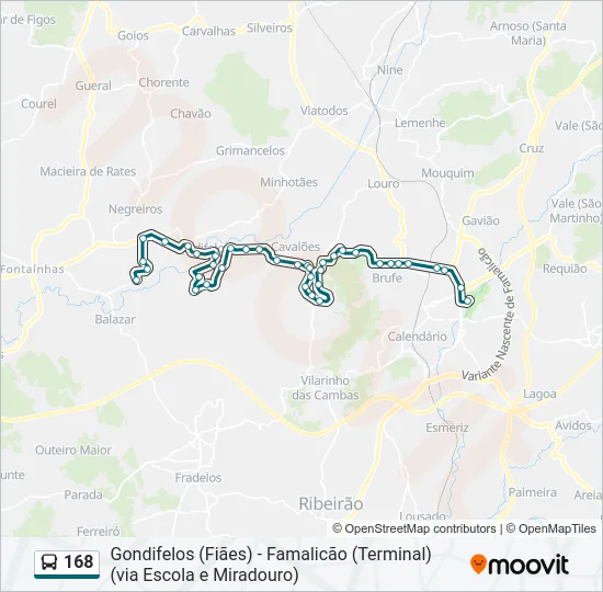 168  Line Map