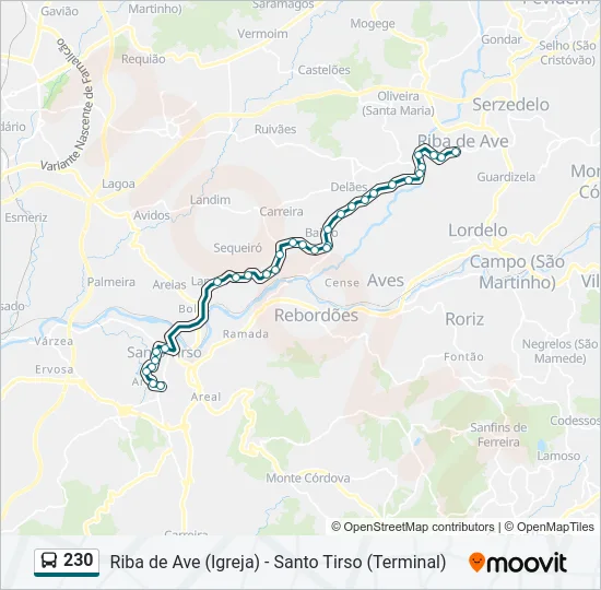 230  Line Map