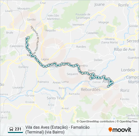231  Line Map