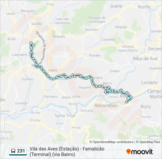 231  Line Map