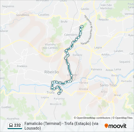 232  Line Map