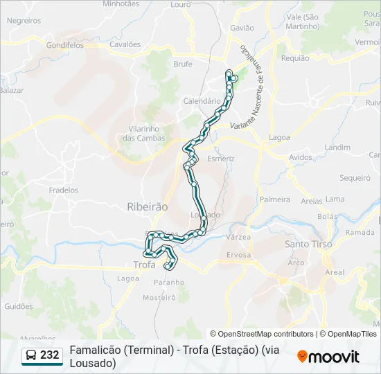 232  Line Map