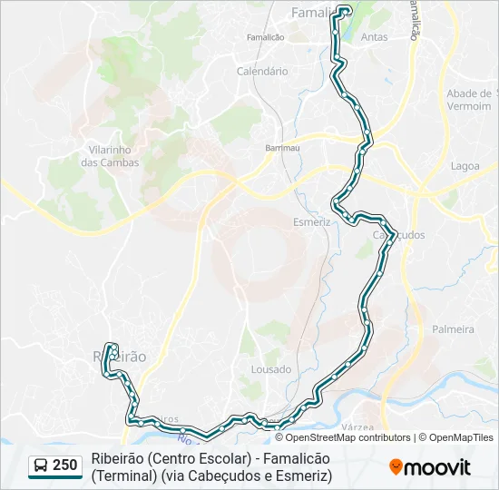 250  Line Map