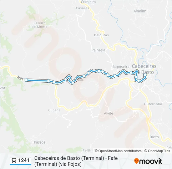 1241 Bus Line Map
