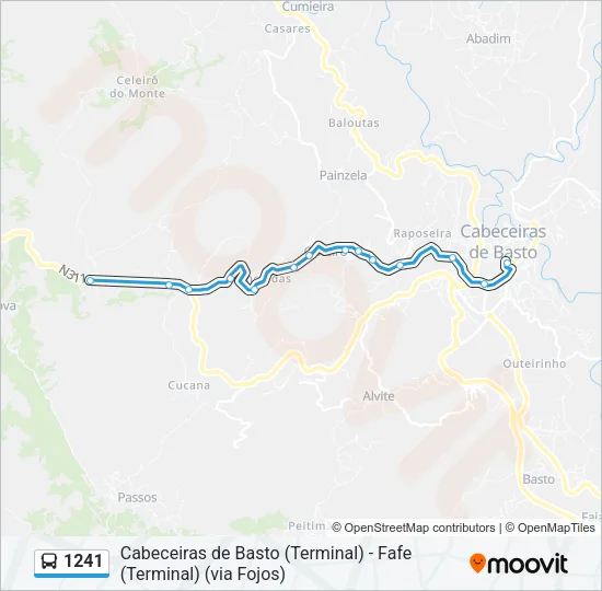 1241 Bus Line Map