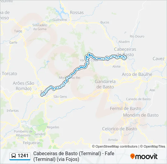 1241 Bus Line Map