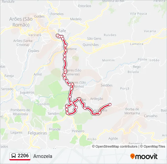 2206 Bus Line Map