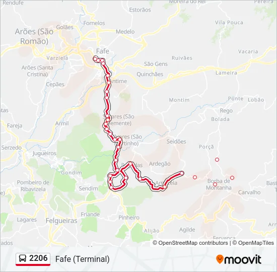 2206 Bus Line Map
