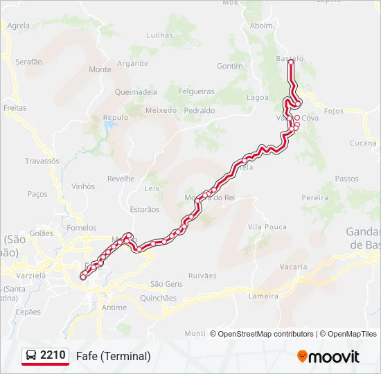 2210 Bus Line Map