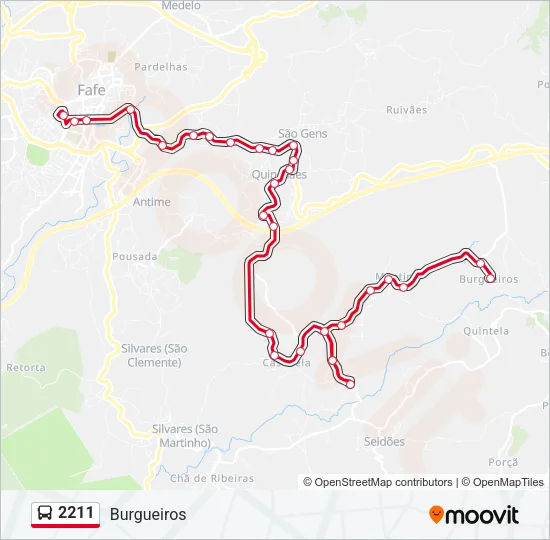 2211 Bus Line Map