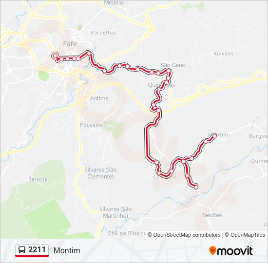 2211 Bus Line Map