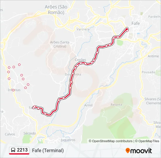 2213 Bus Line Map