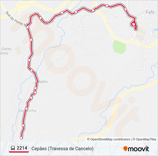 2214 Bus Line Map