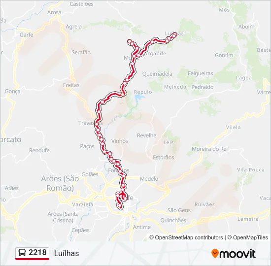 2218 Bus Line Map