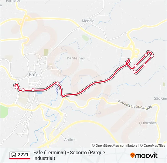 2221 Bus Line Map