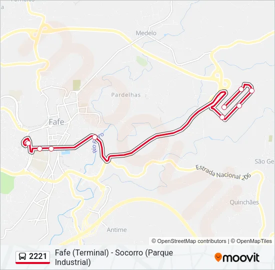 2221 Bus Line Map
