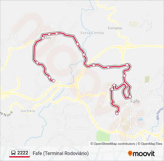 2222 Bus Line Map