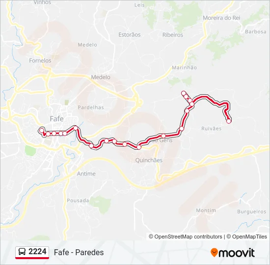 2224 Bus Line Map