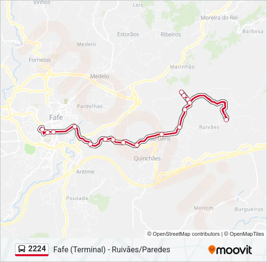 2224 Bus Line Map