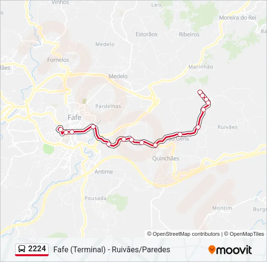 2224 Bus Line Map