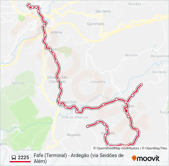 2225 Bus Line Map