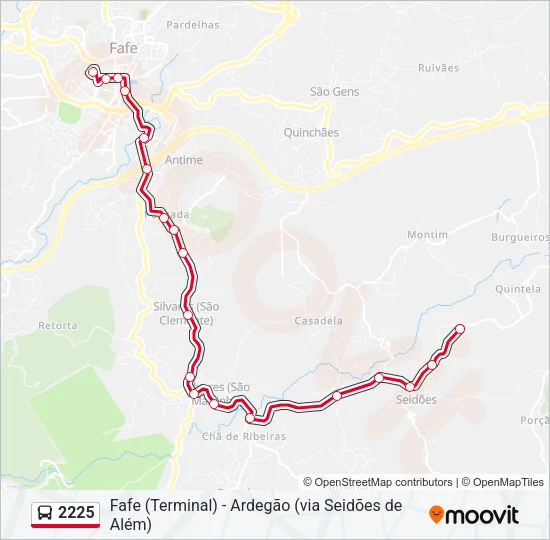 2225 Bus Line Map