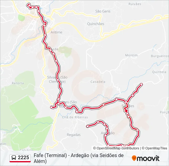 2225 Bus Line Map
