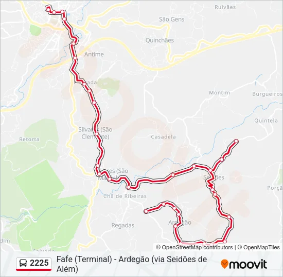2225 Bus Line Map