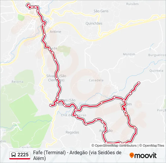 2225 Bus Line Map