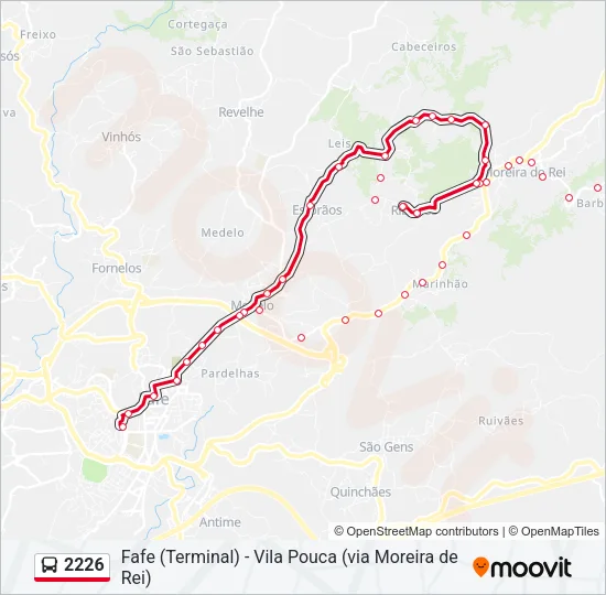 2226 Bus Line Map