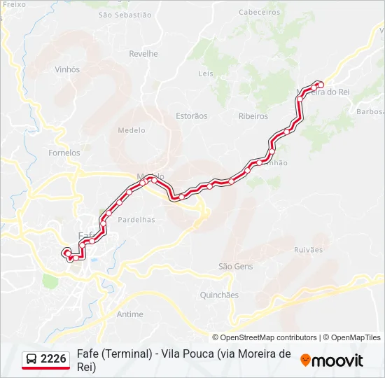2226 Bus Line Map