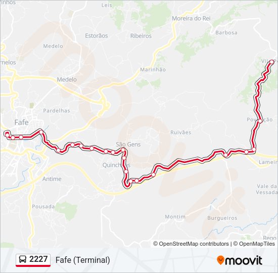 2227 Bus Line Map