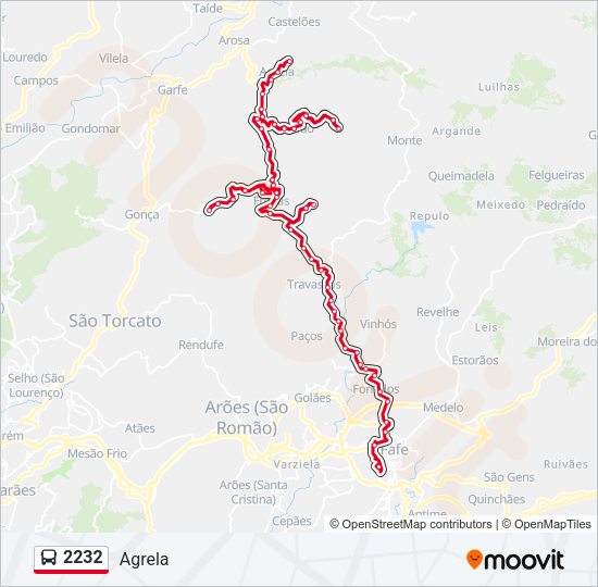2232 Bus Line Map