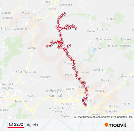 2232 Bus Line Map