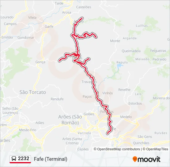 2232 Bus Line Map