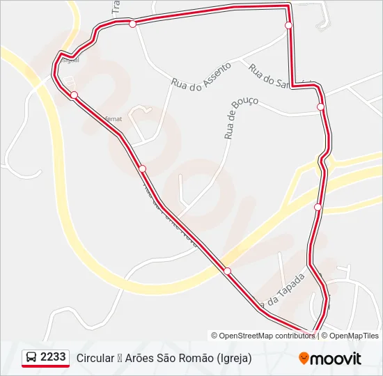 2233 Bus Line Map