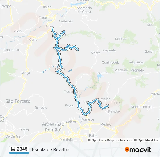 2345 Bus Line Map