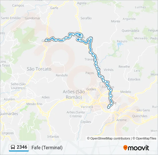 2346 Bus Line Map
