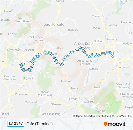 2347 Bus Line Map