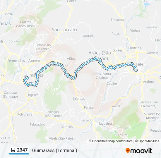 2347 Bus Line Map