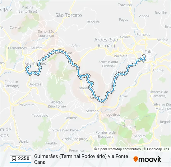 2350 Bus Line Map