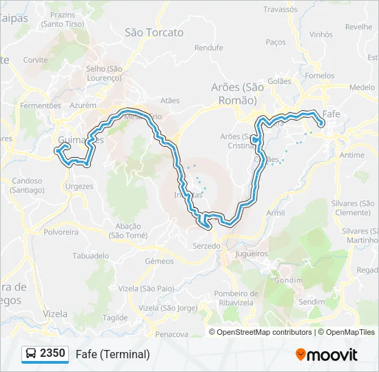 2350 Bus Line Map