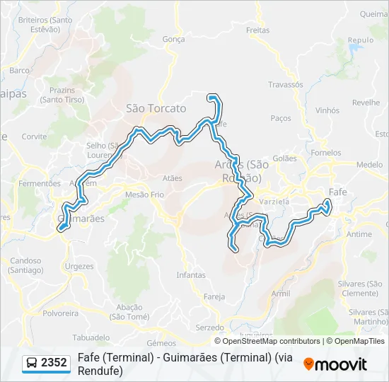 2352 Bus Line Map