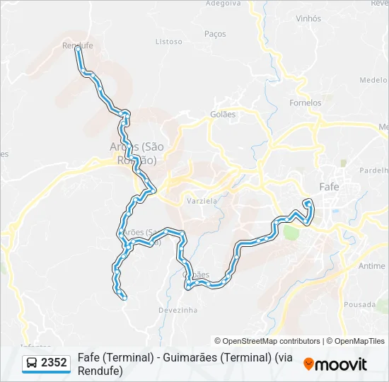 2352 Bus Line Map