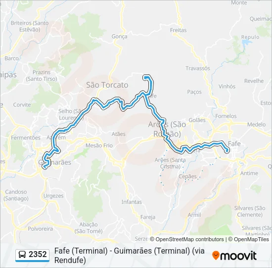 2352 Bus Line Map