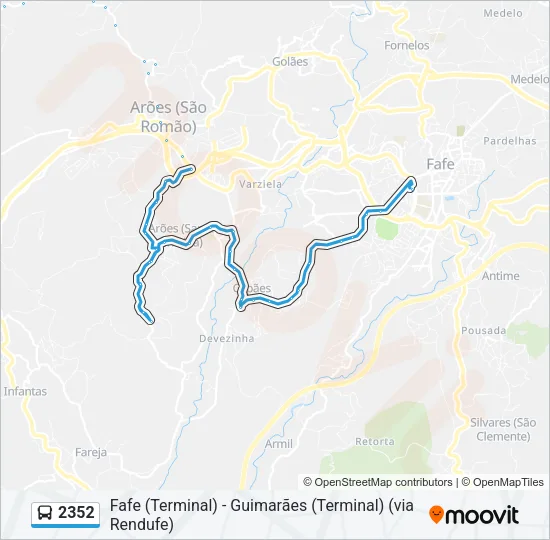 2352 Bus Line Map