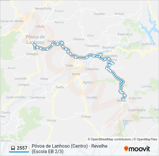 2557 Bus Line Map