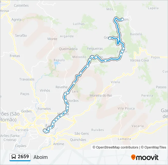 2659 Bus Line Map